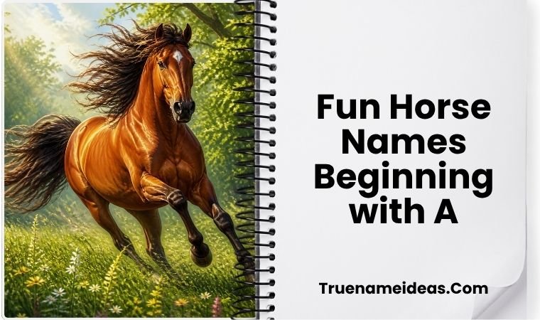 Fun Horse Names Beginning with A
